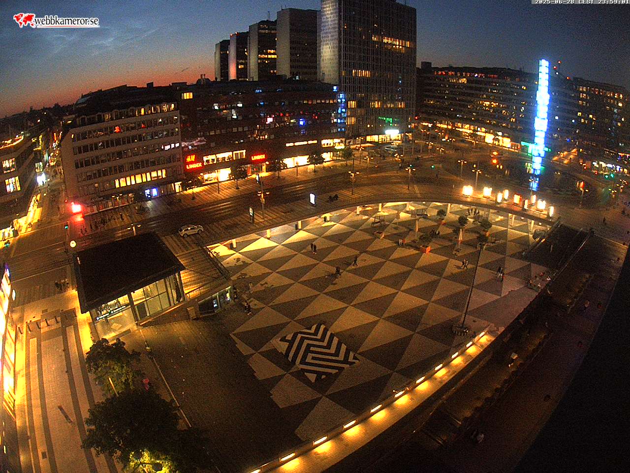 Webbkamera vid Sergels torg i Stockholm