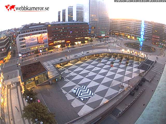 Webbkamera vid Sergels torg i Stockholm