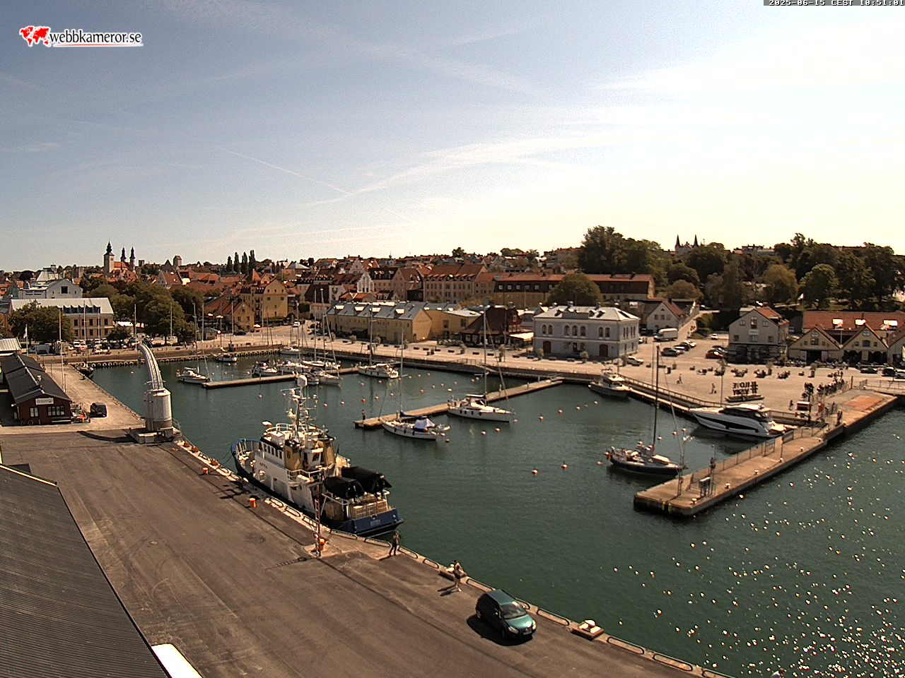 Webbkamera - Visby hamn, gästhamnen