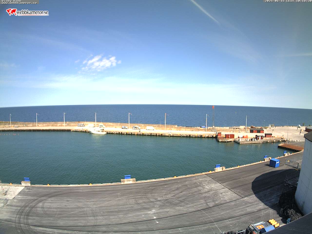 Webbkamera - Visby hamn, yttre hamnen, Östersjön